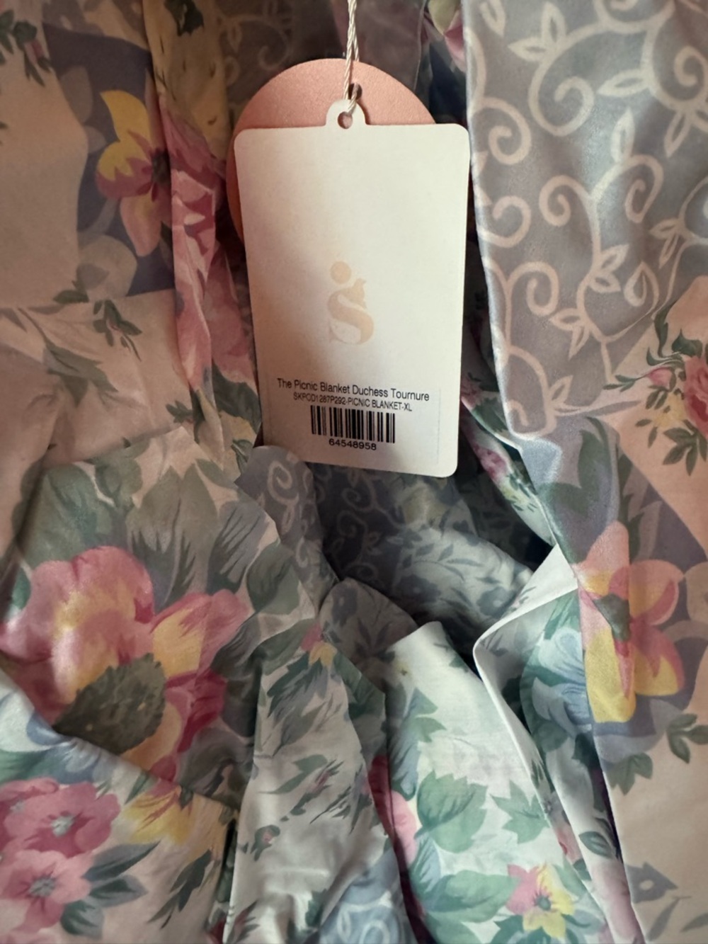 Selkie Picnic Blanket Duchess Tournure - Gorgeous Floral Overskirt